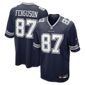 Dallas Cowboys Jake Ferguson Navy Team Game Jersey product image 1, provided for visual reference and product detail review