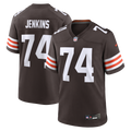 Cleveland Browns Elgton Jenkins Brown Team Game Jersey product image 1, provided for visual reference and product detail