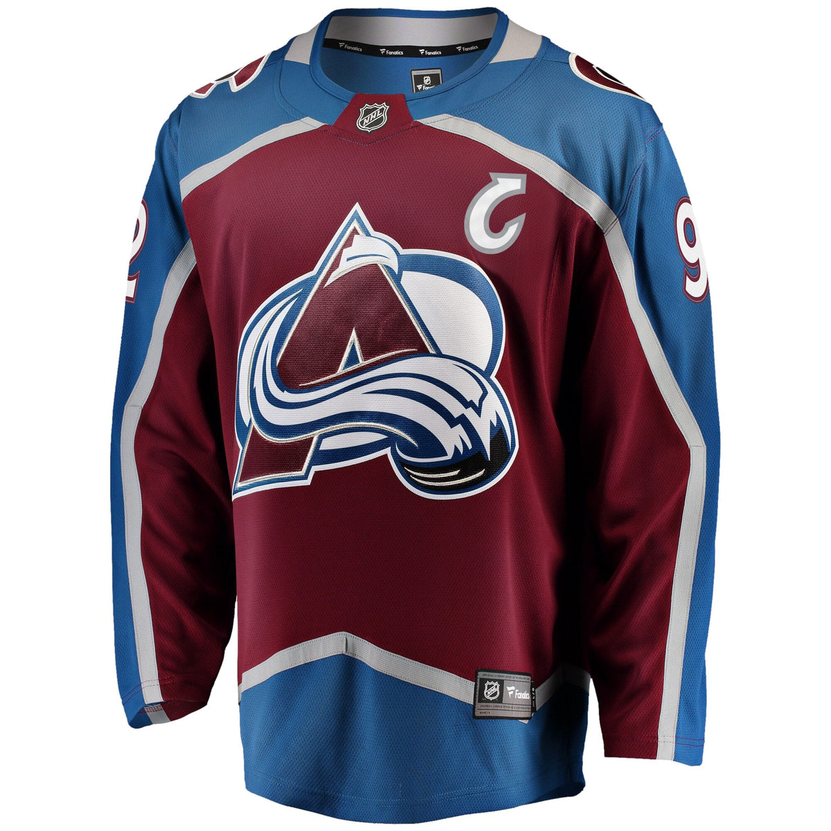 Colorado Avalanche Gabriel Landeskog Burgundy Captain Patch Home Breakaway Jersey product image 3, provided for visual