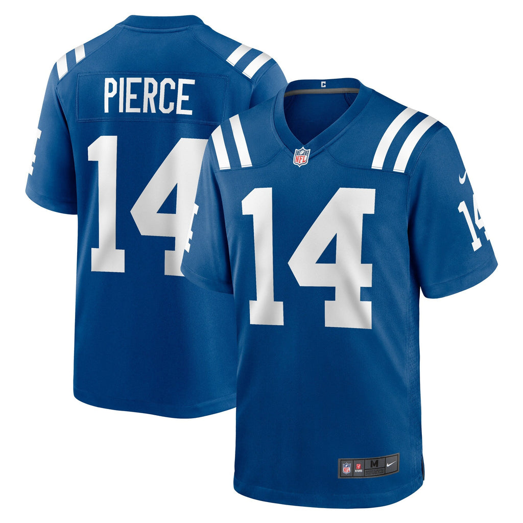 Indianapolis Colts Alec Pierce Royal Player Game Jersey product image 2, provided for visual reference and product detail