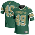 #49 Charlotte 49ers Lightweight Football Fashion Jersey - Green product image 1, provided for visual reference and product