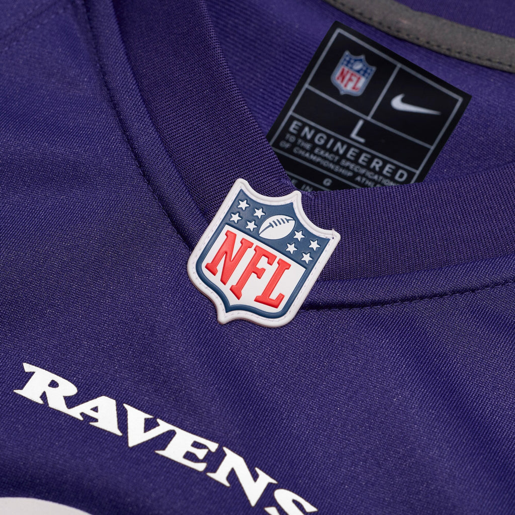 Baltimore Ravens Mike Green Purple Team Game Jersey product image 4, provided for visual reference and product detail review