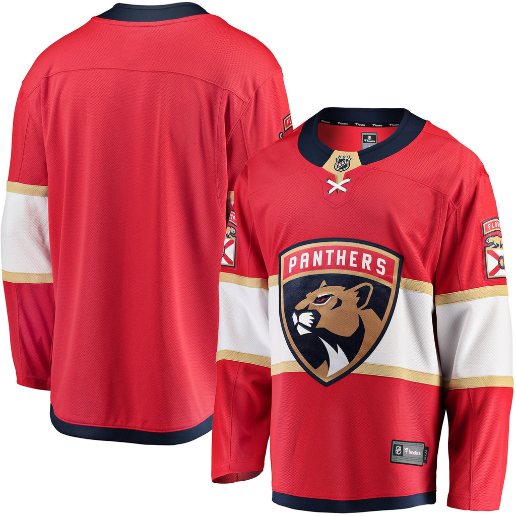 Florida Panthers Red Breakaway Home Jersey product image 2, provided for visual reference and product detail review