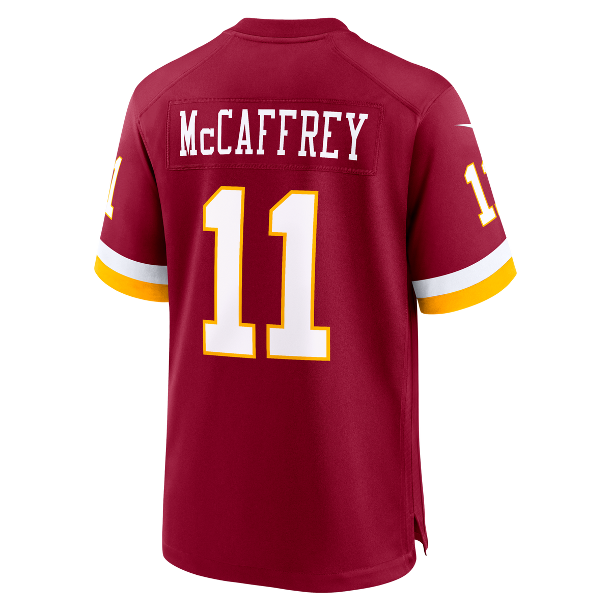 Washington Commanders Luke McCaffrey Burgundy Game Jersey product image 4, provided for visual reference and product detail