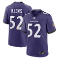 Baltimore Ravens Ray Lewis Purple Team Retired Player Game Jersey product image 1, provided for visual reference and product