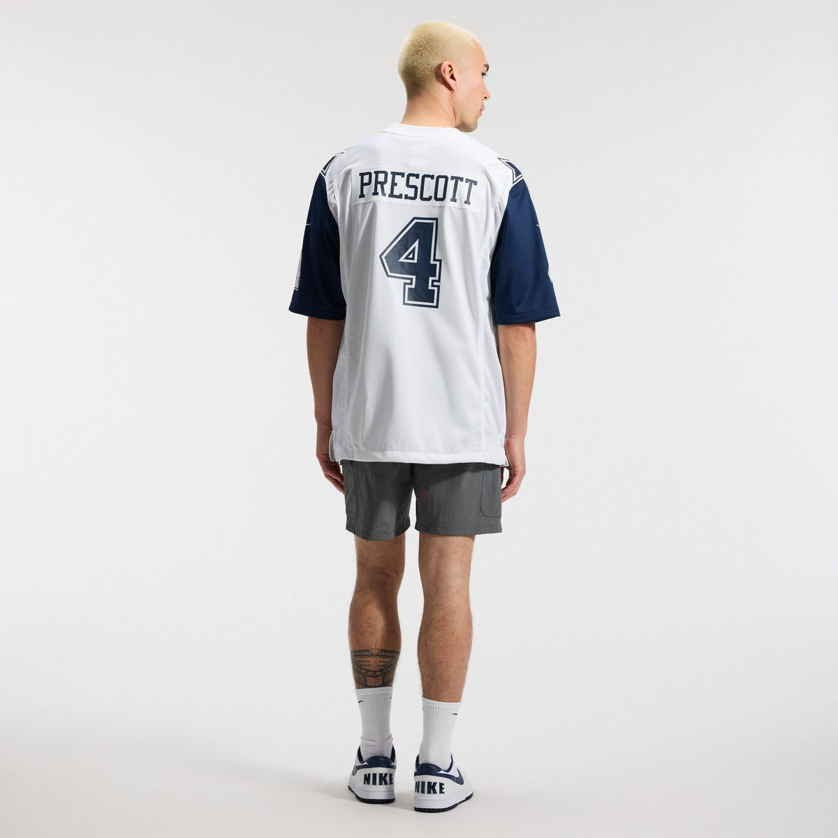 Dallas Cowboys Dak Prescott White Alternate Game Team Jersey product image 6, provided for visual reference and product