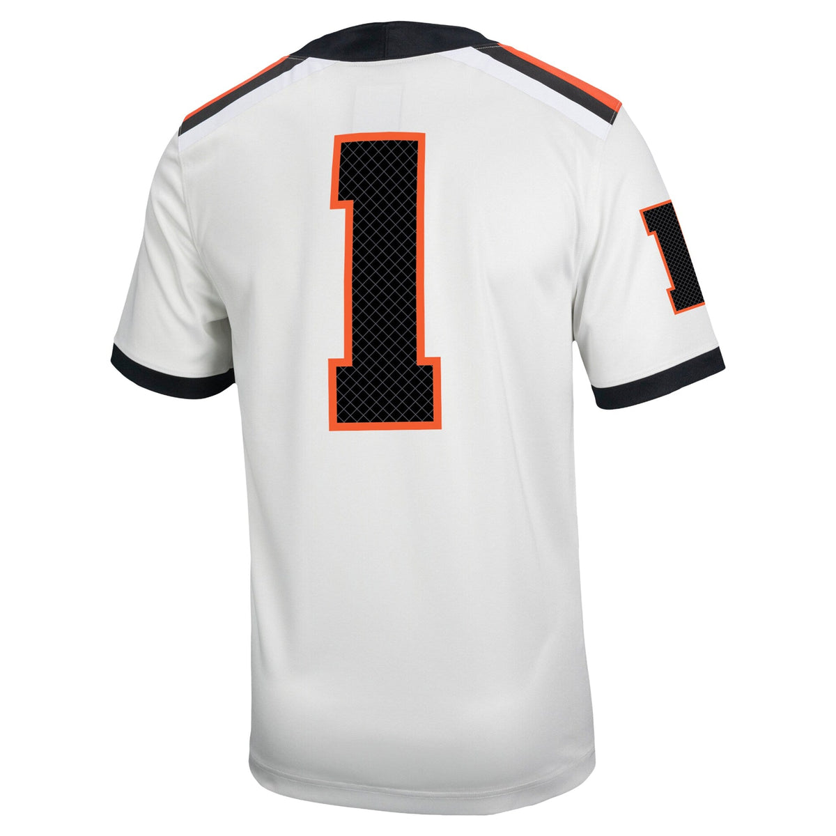 #1 Oregon State Beavers Road Replica Football Jersey - White product image 4, provided for visual reference and product