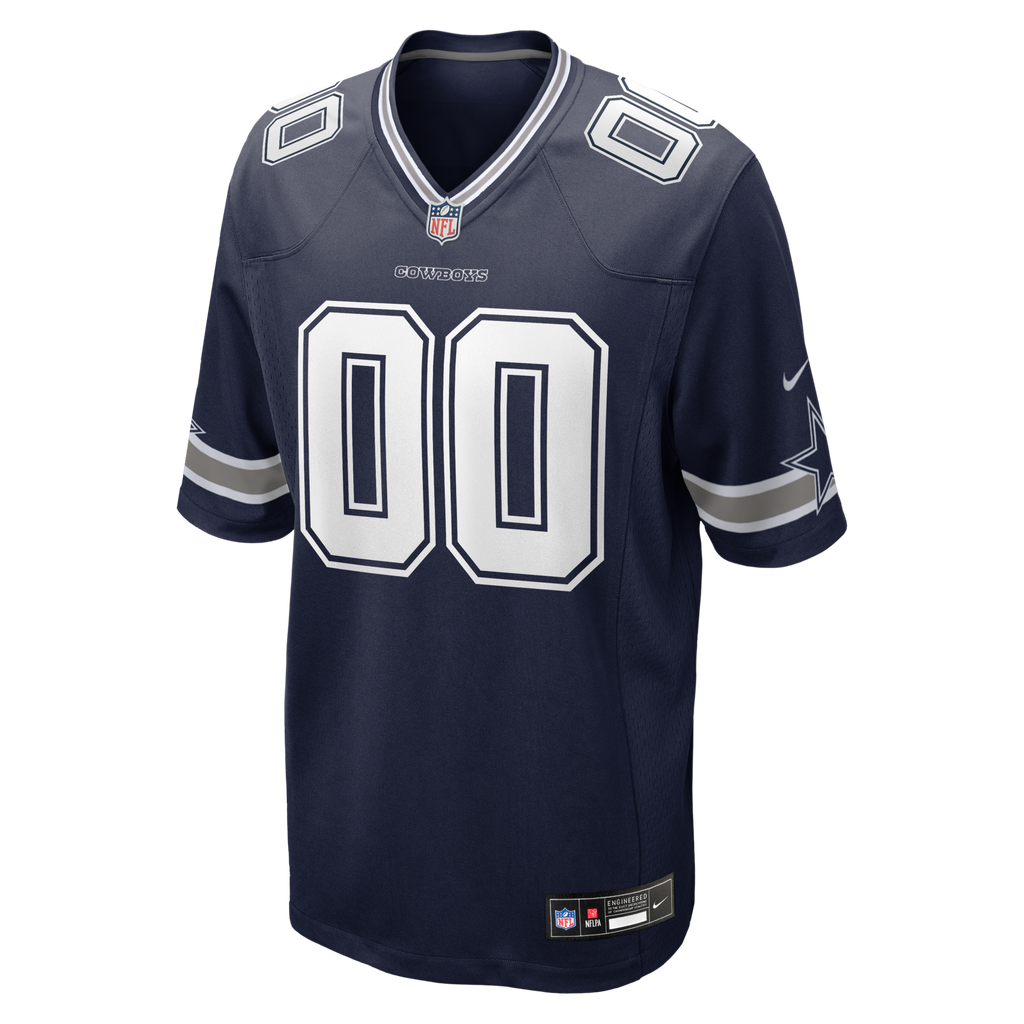 Dallas Cowboys Navy Custom Game Jersey product image 3, provided for visual reference and product detail review