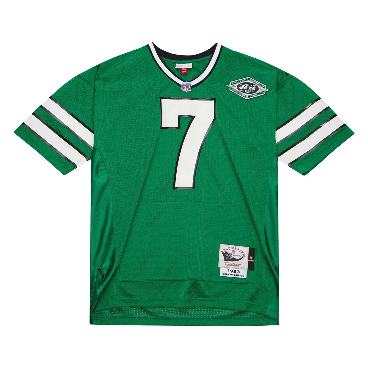 New York Jets Boomer Esiason Kelly Green 1993 Authentic Throwback Retired Player Pocket Jersey product image 3, provided for