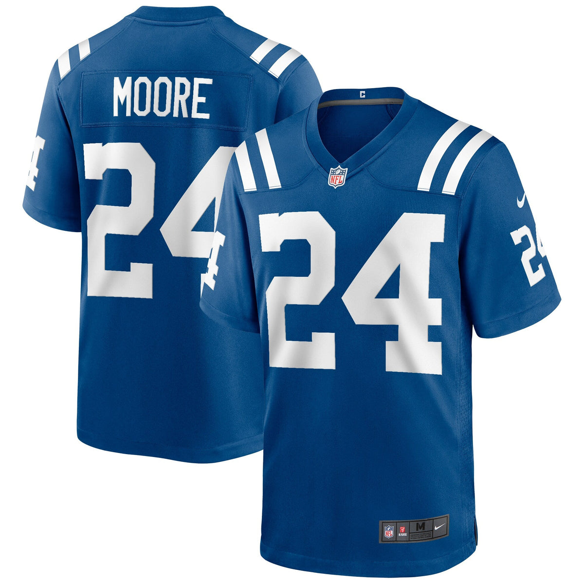 Indianapolis Colts Lenny Moore Royal Game Retired Player Jersey product image 1, provided for visual reference and product