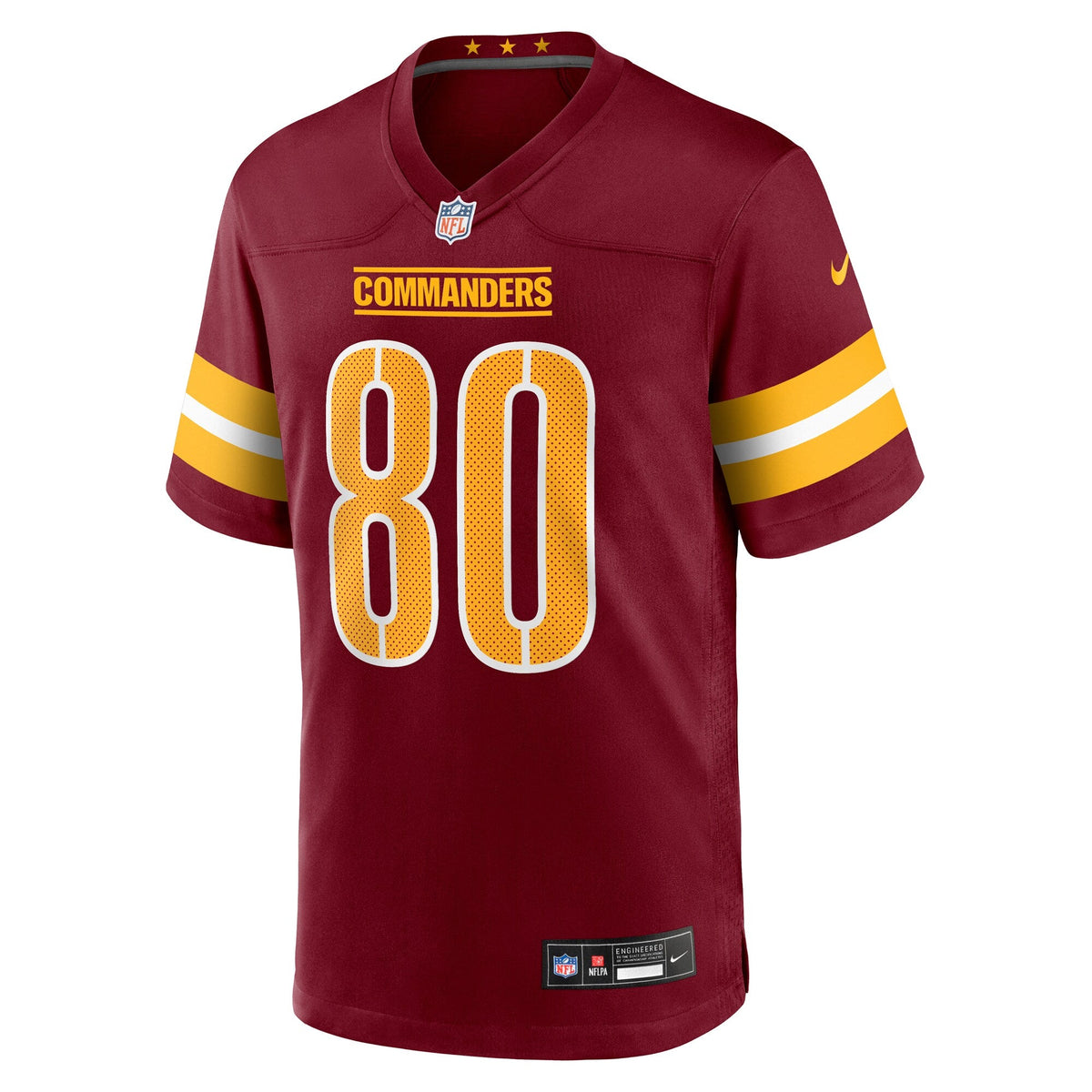 Washington Commanders Tyree Jackson Burgundy Team Game Jersey product image 3, provided for visual reference and product