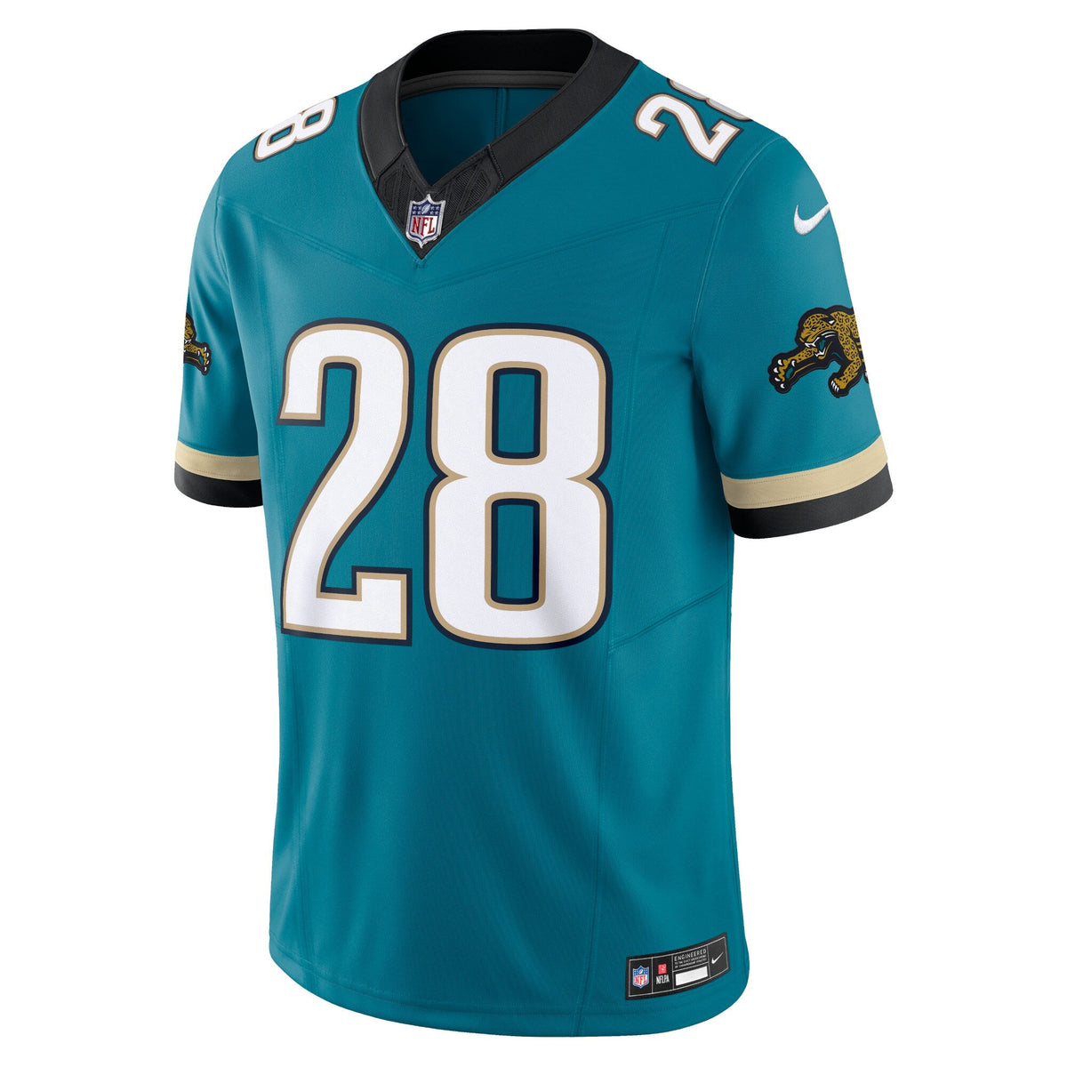 Jacksonville Jaguars Fred Taylor Teal Prowler Throwback Vapor F.U.S.E. Limited Retired Player Jersey product image 3,