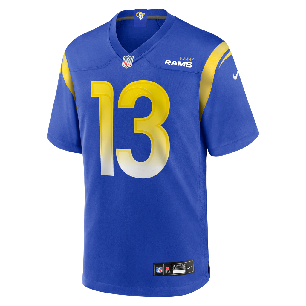 Los Angeles Rams Kurt Warner Royal Game Retired Player Jersey product image 2, provided for visual reference and product