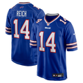 Buffalo Bills Frank Reich Royal Game Retired Player Jersey product image 1, provided for visual reference and product detail