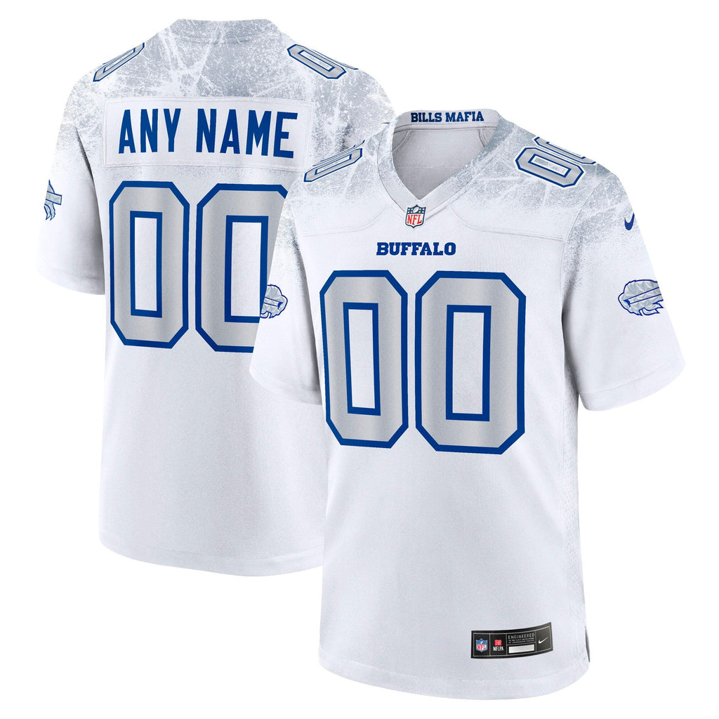 Buffalo Bills White 2025 Rivalries Collection Custom Game Jersey product image 2, provided for visual reference and product