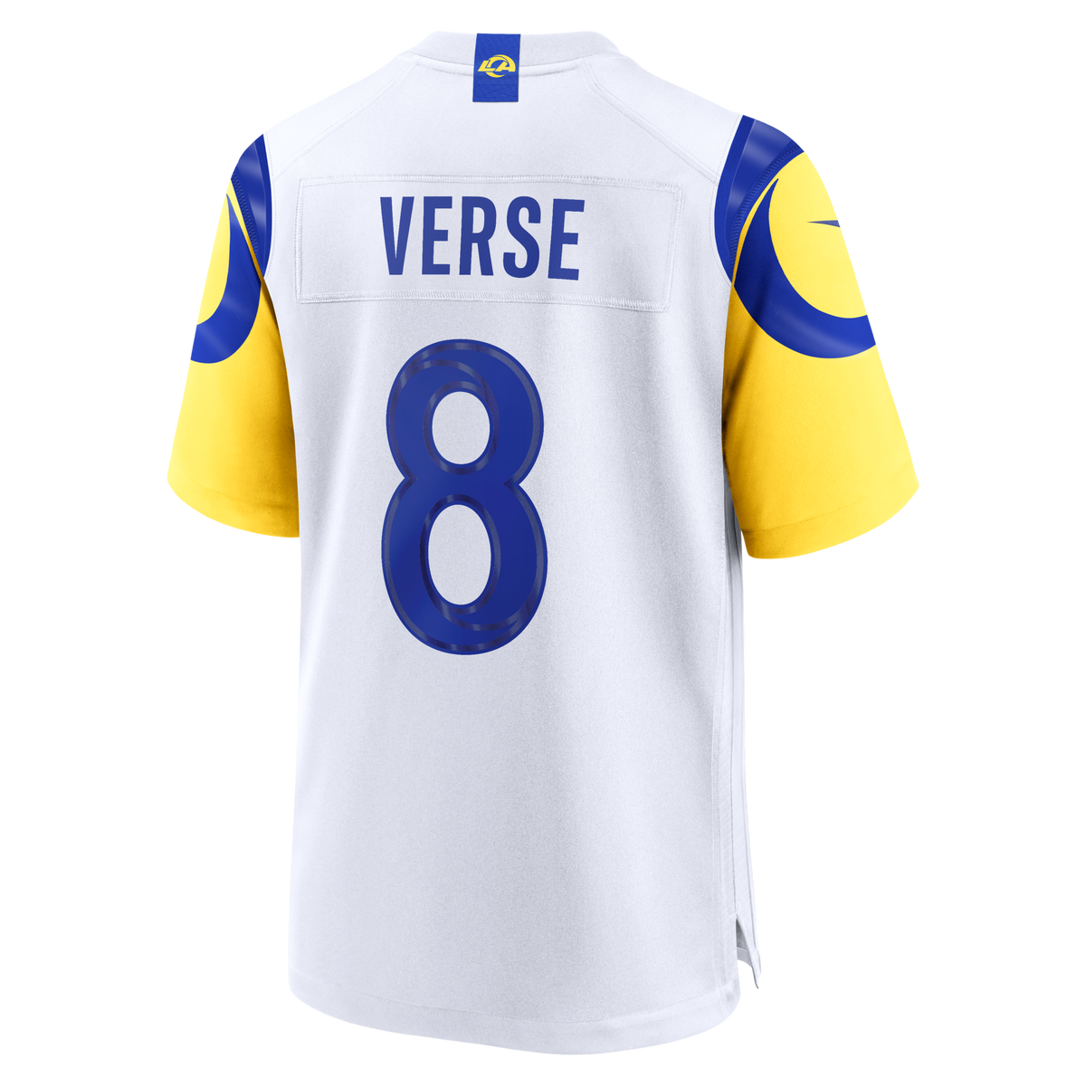 Los Angeles Rams Jared Verse White White Game Player Jersey product image 3, provided for visual reference and product