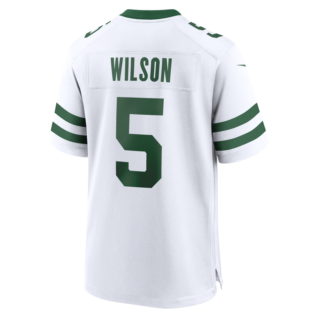 New York Jets Garrett Wilson Legacy White Game Jersey product image 3, provided for visual reference and product detail