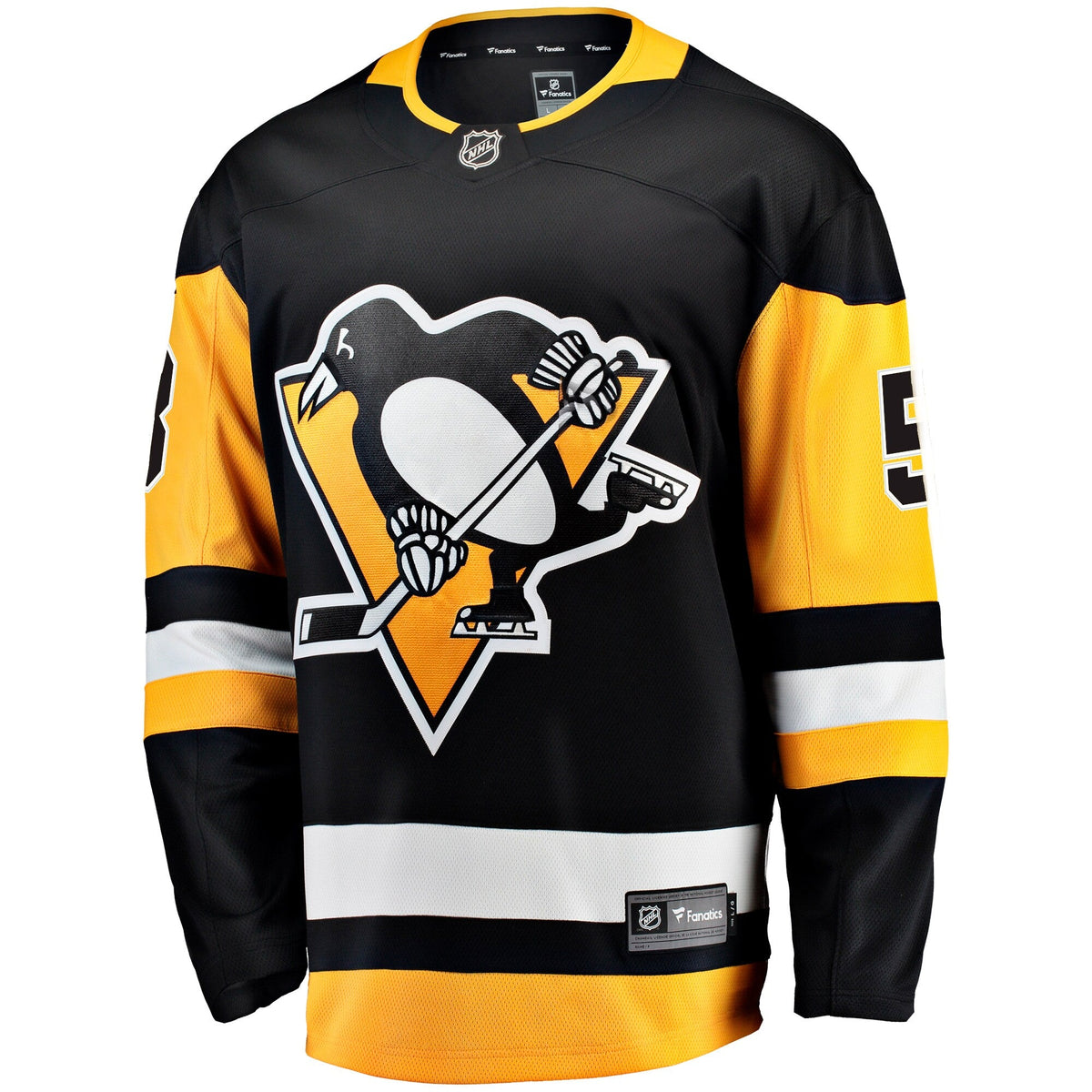 Pittsburgh Penguins Kris Letang Black Home Breakaway Jersey product image 3, provided for visual reference and product