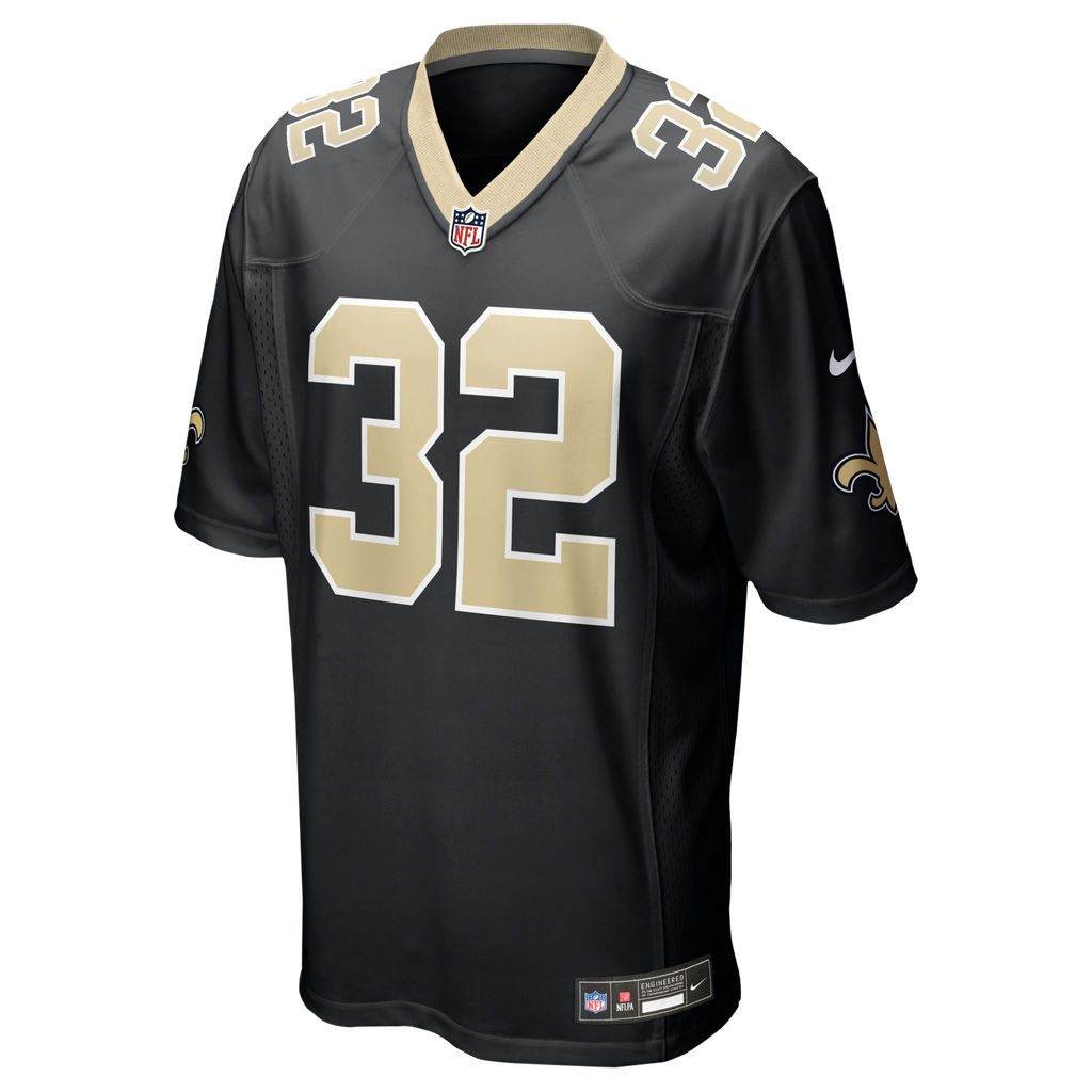 New Orleans Saints Tyrann Mathieu Black Game Jersey product image 2, provided for visual reference and product detail review
