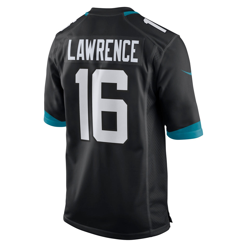 Jacksonville Jaguars Trevor Lawrence Black Alternate Game Jersey product image 4, provided for visual reference and product