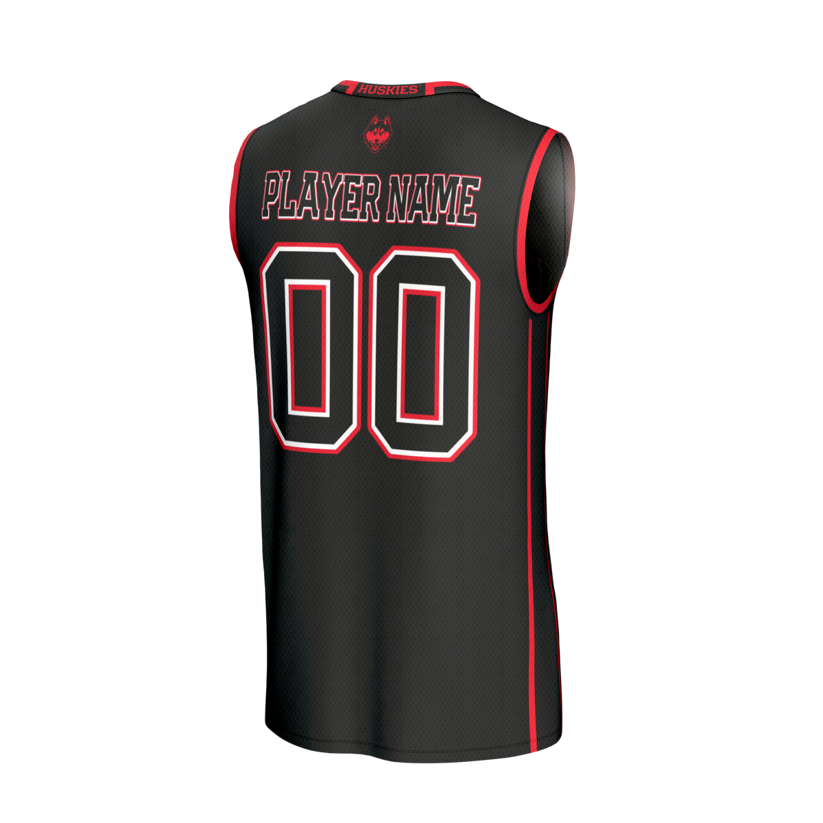 UConn Huskies Lightweight Collegiate Basketball NIL Pick-A-Player Fashion Jersey - Black product image 4, provided for