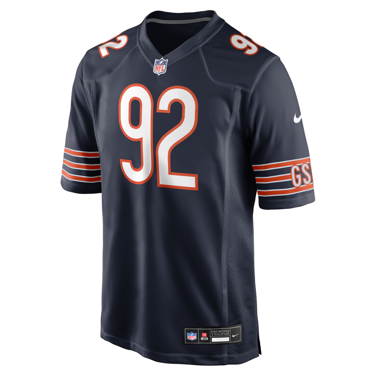 Chicago Bears Daniel Hardy Navy Team Game Jersey product image 2, provided for visual reference and product detail review