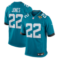Jacksonville Jaguars Jarrian Jones Teal Team Game Jersey product image 1, provided for visual reference and product detail