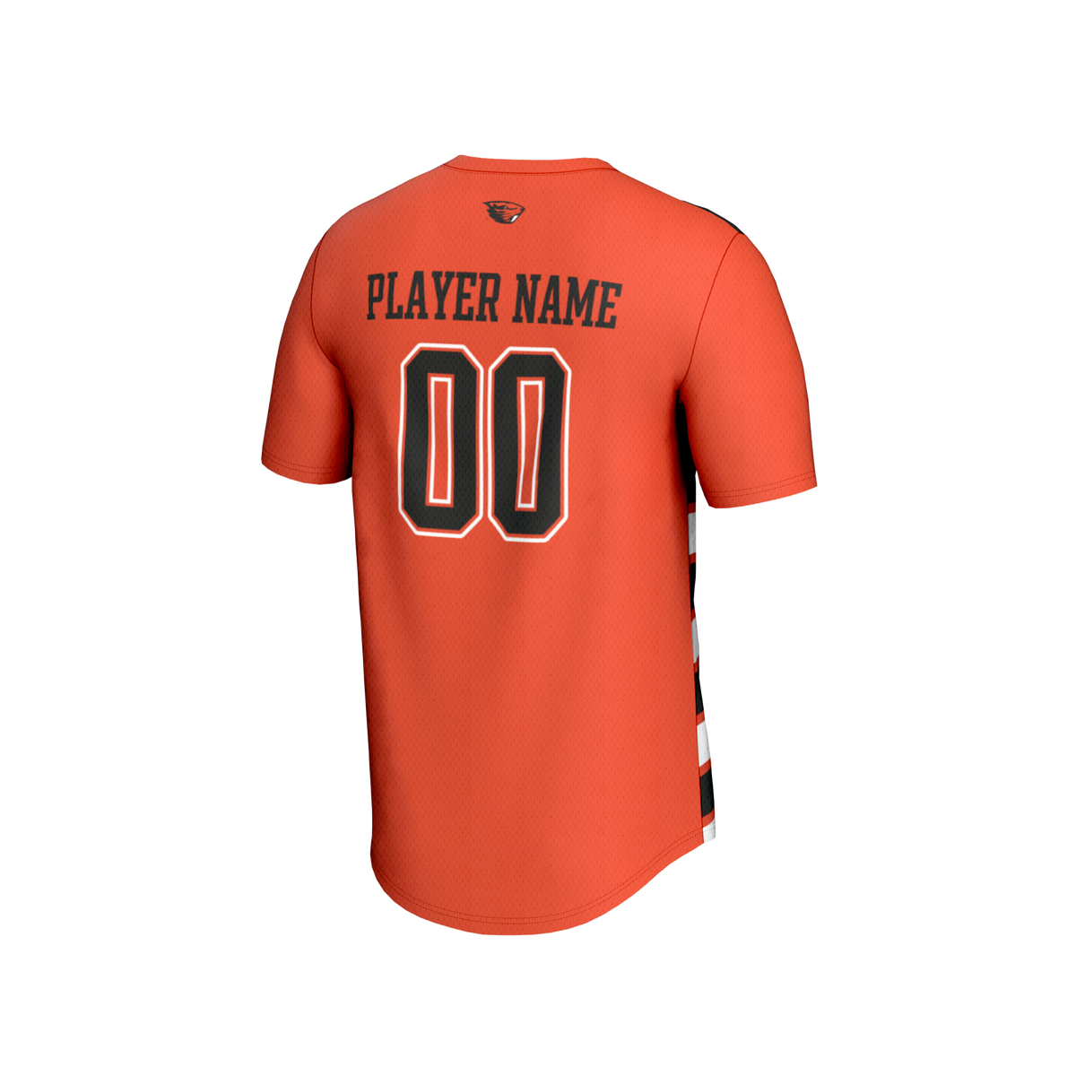 Oregon State Beavers Collegiate Soccer NIL Pick-A-Player Fashion Jersey - Orange/Black product image 4, provided for visual