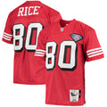 San Francisco 49ers 1994 Jerry Rice Scarlet Authentic Throwback Retired Player Jersey product image 1, provided for visual