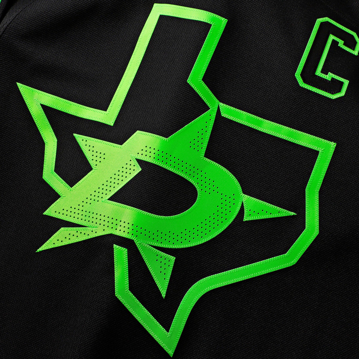 Dallas Stars Jamie Benn Black Alternate Premium Jersey product image 5, provided for visual reference and product detail
