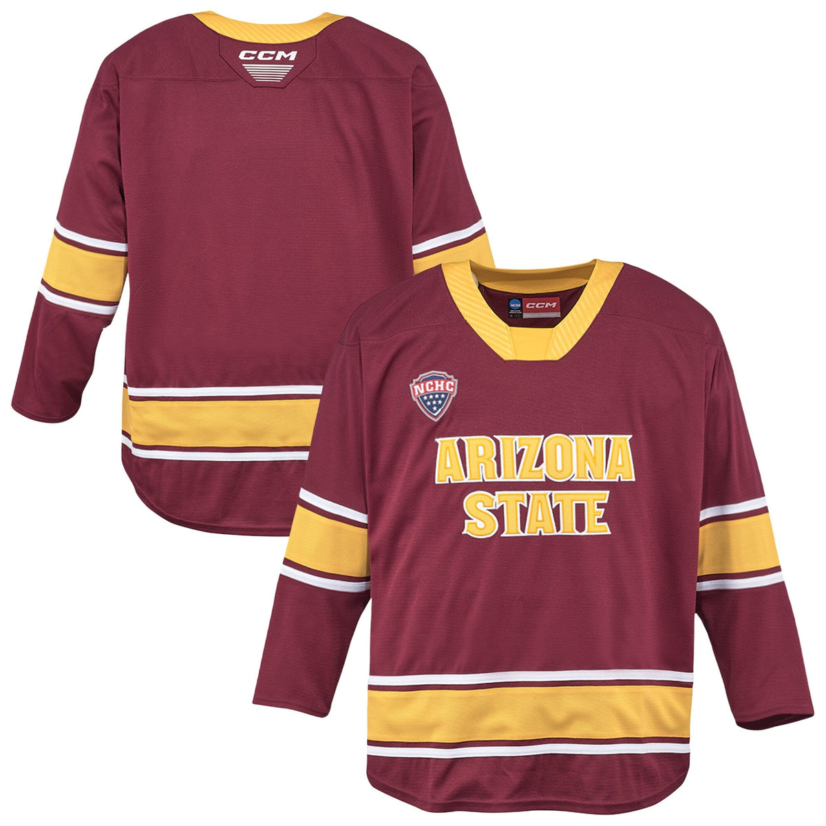 Arizona State Sun Devils Replica Hockey Jersey – Maroon product image 2, provided for visual reference and product detail