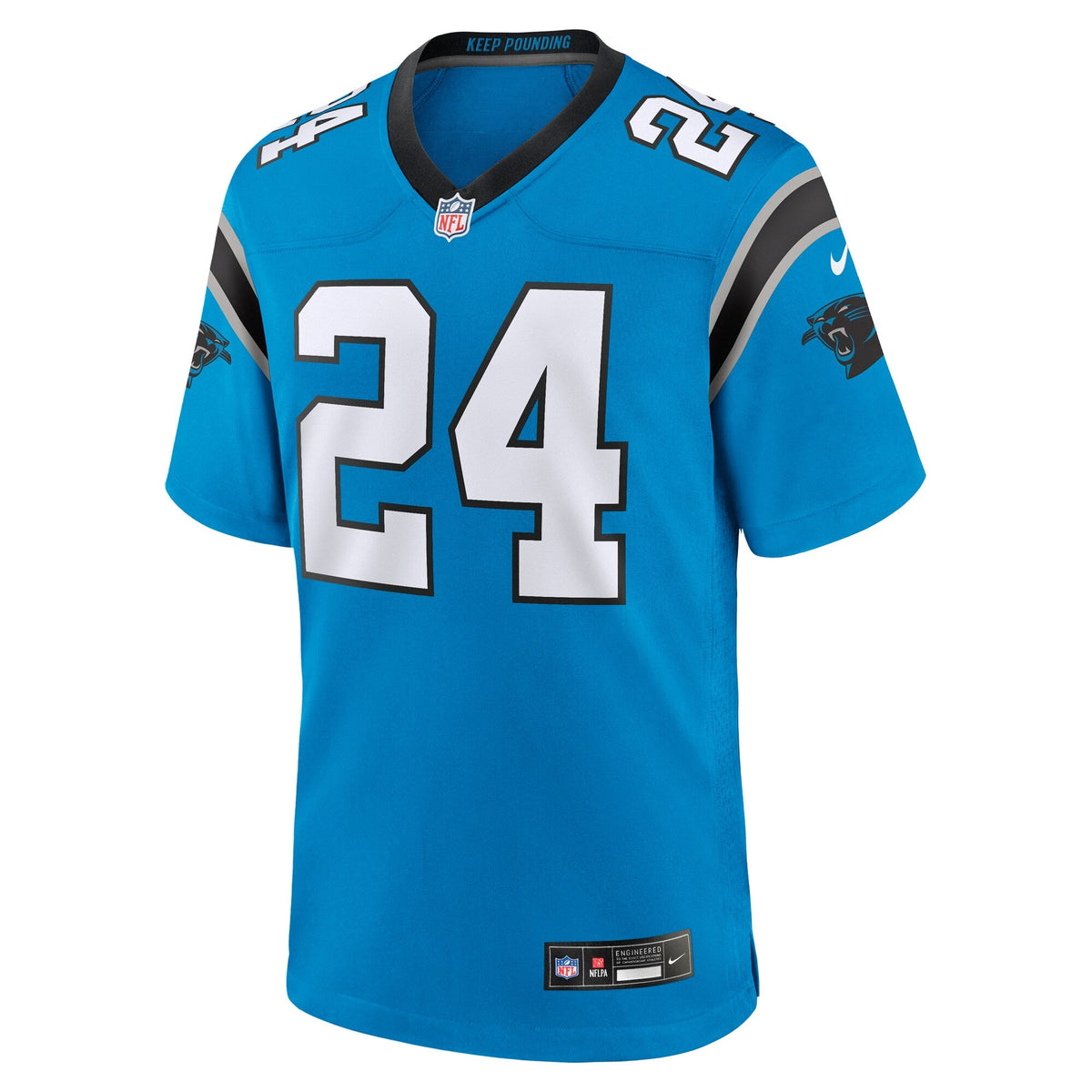 Carolina Panthers Jonathon Brooks Blue Alternate Game Player Jersey product image 3, provided for visual reference and