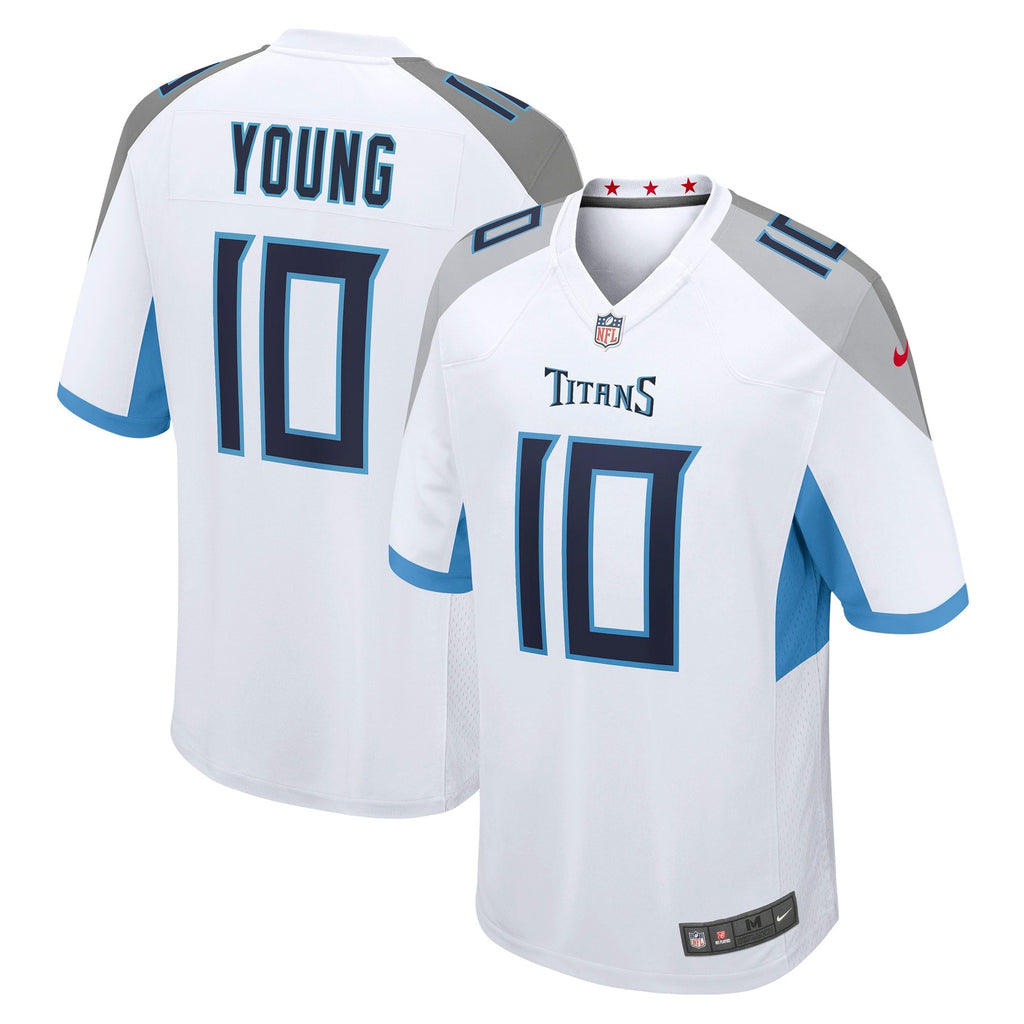Tennessee Titans Vince Young White Retired Player Game Jersey product image 2, provided for visual reference and product