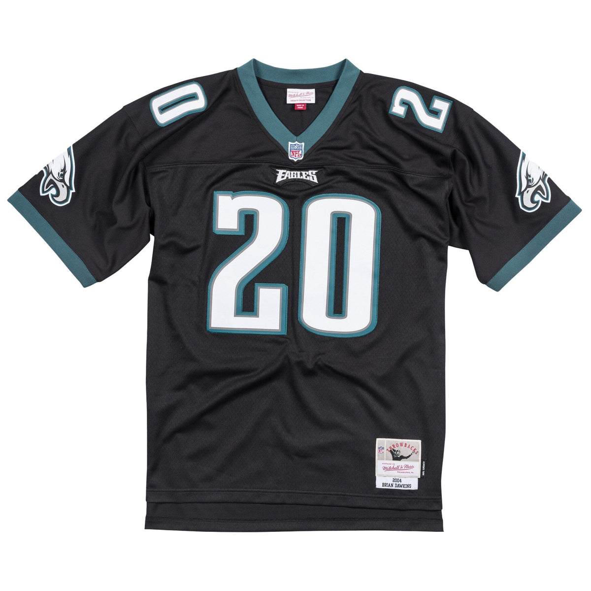 Philadelphia Eagles Brian Dawkins Black Legacy Replica Jersey product image 3, provided for visual reference and product