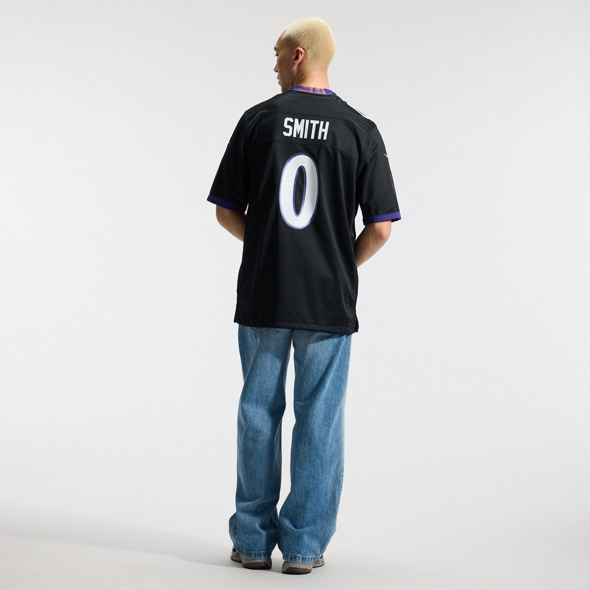 Baltimore Ravens Roquan Smith Black Alternate Game Jersey product image 6, provided for visual reference and product detail