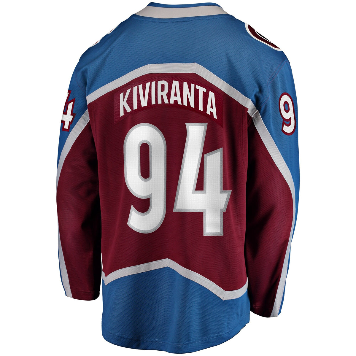 Colorado Avalanche Joel Kiviranta Maroon Home Premier Breakaway Player Jersey product image 4, provided for visual reference