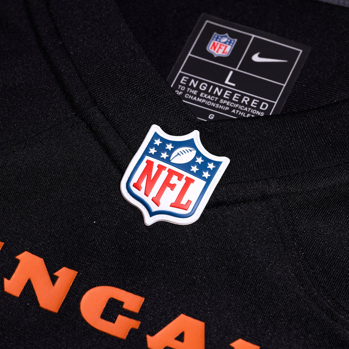 Cincinnati Bengals Tahj Brooks Black Team Game Jersey product image 4, provided for visual reference and product detail