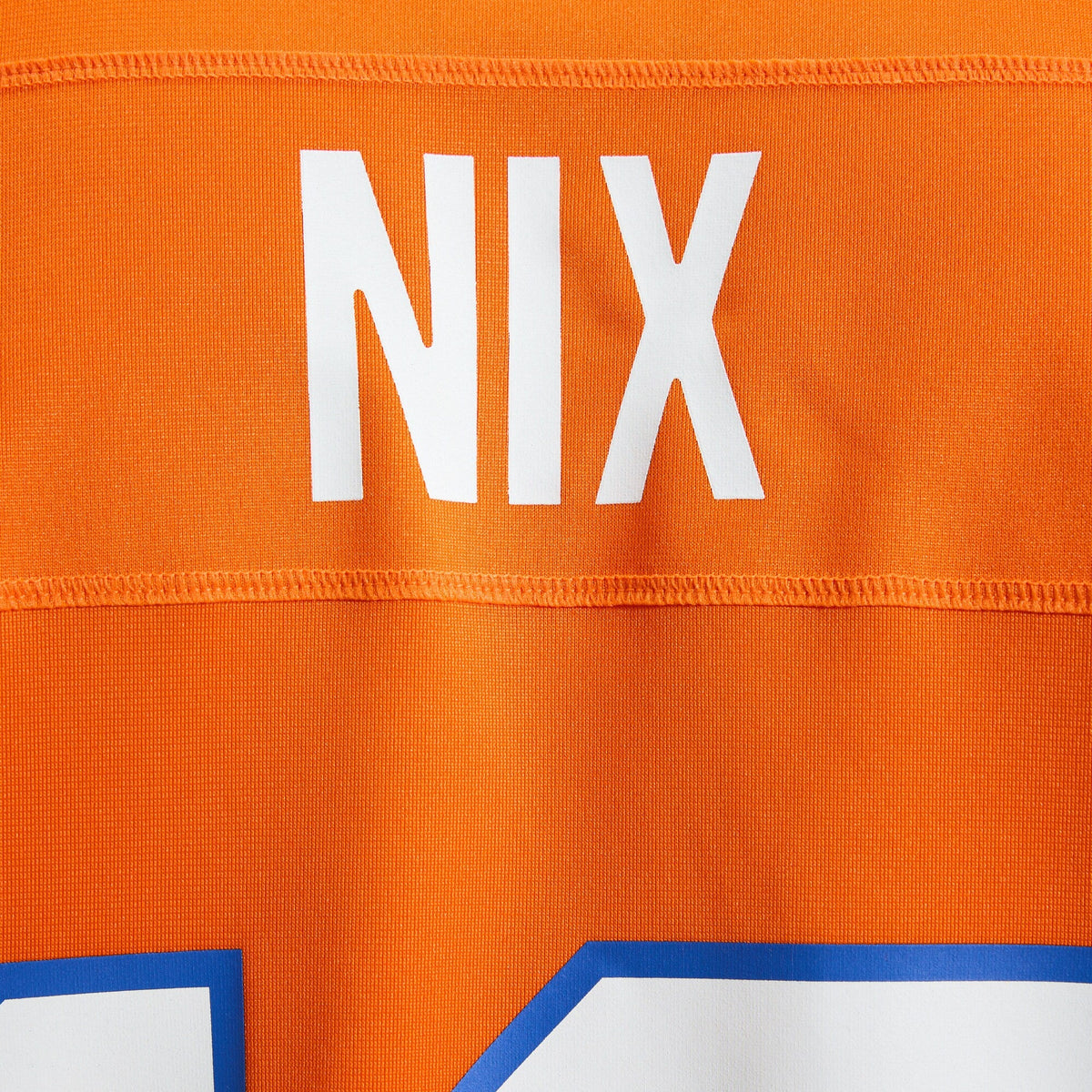 Denver Broncos Bo Nix Orange Mile High Collection 1977 Throwback Player Game Jersey product image 5, provided for visual