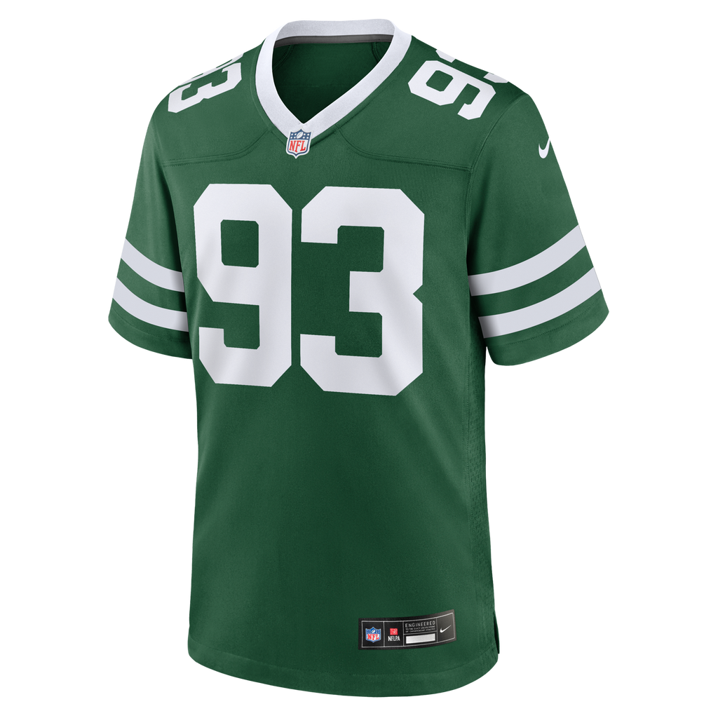 New York Jets Takk McKinley Legacy Green Team Game Jersey product image 2, provided for visual reference and product detail