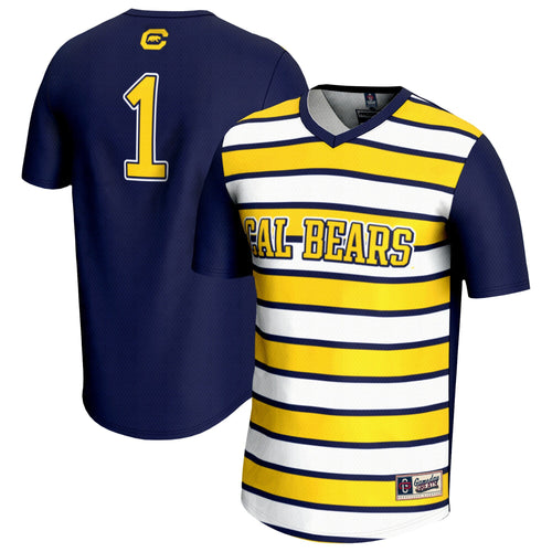 #1 Cal Bears Lightweight Soccer Fashion Jersey - Navy product image 1, provided for visual reference and product detail