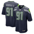 Seattle Seahawks Byron Murphy II College Navy Player Game Jersey product image 1, provided for visual reference and product