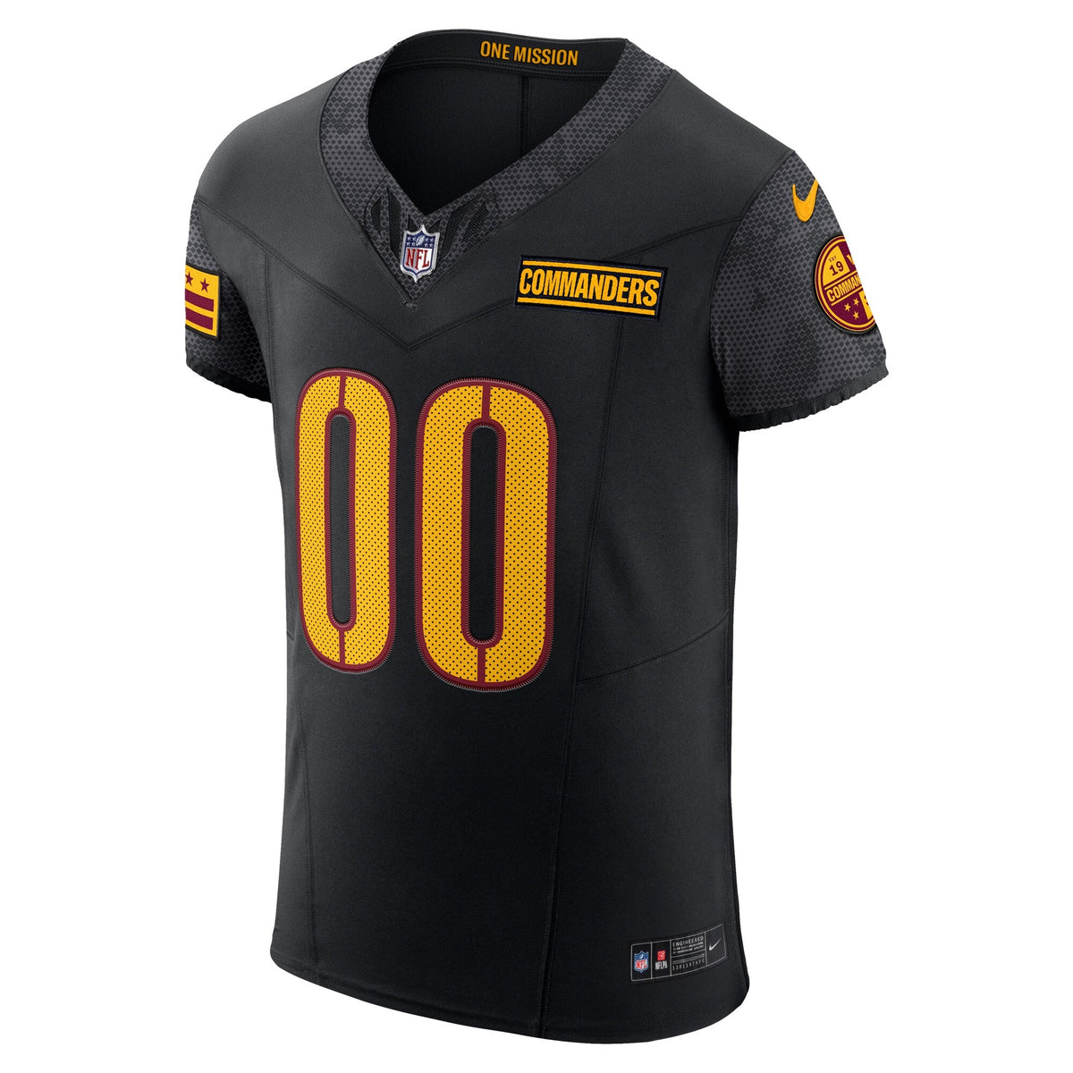 Washington Commanders Black Alternate Vapor F.U.S.E. Elite Custom Jersey product image 3, provided for visual reference and