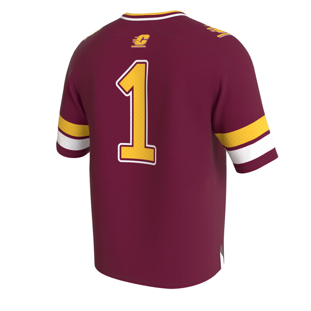 Central Michigan Chippewas Lightweight Collegiate Football Fashion Jersey - Maroon product image 4, provided for visual