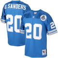 Detroit Lions 1993 Barry Sanders Blue Authentic Throwback Retired Player Jersey product image 1, provided for visual