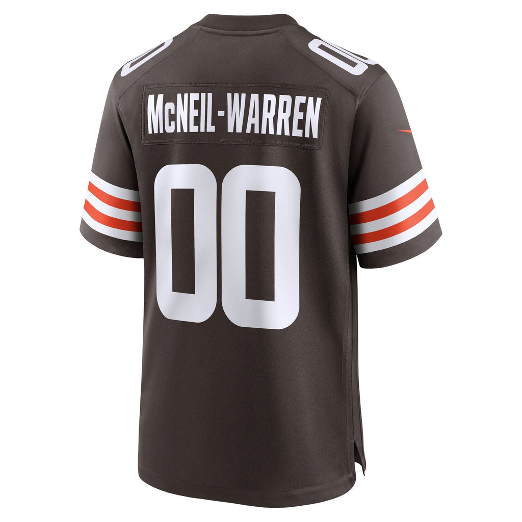 Cleveland Browns Emmanuel McNeil-Warren Brown Game Jersey product image 3, provided for visual reference and product detail