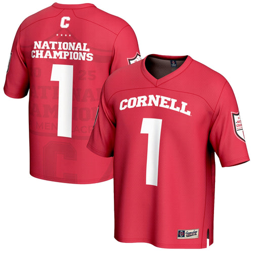 #1 Cornell Big Red 2025 NCAA Lacrosse National Champions Lightweight Fashion Jersey - Red product image 2, provided for