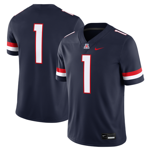 #1 Arizona Wildcats Home Game Football Jersey - Navy product image 1, provided for visual reference and product detail review