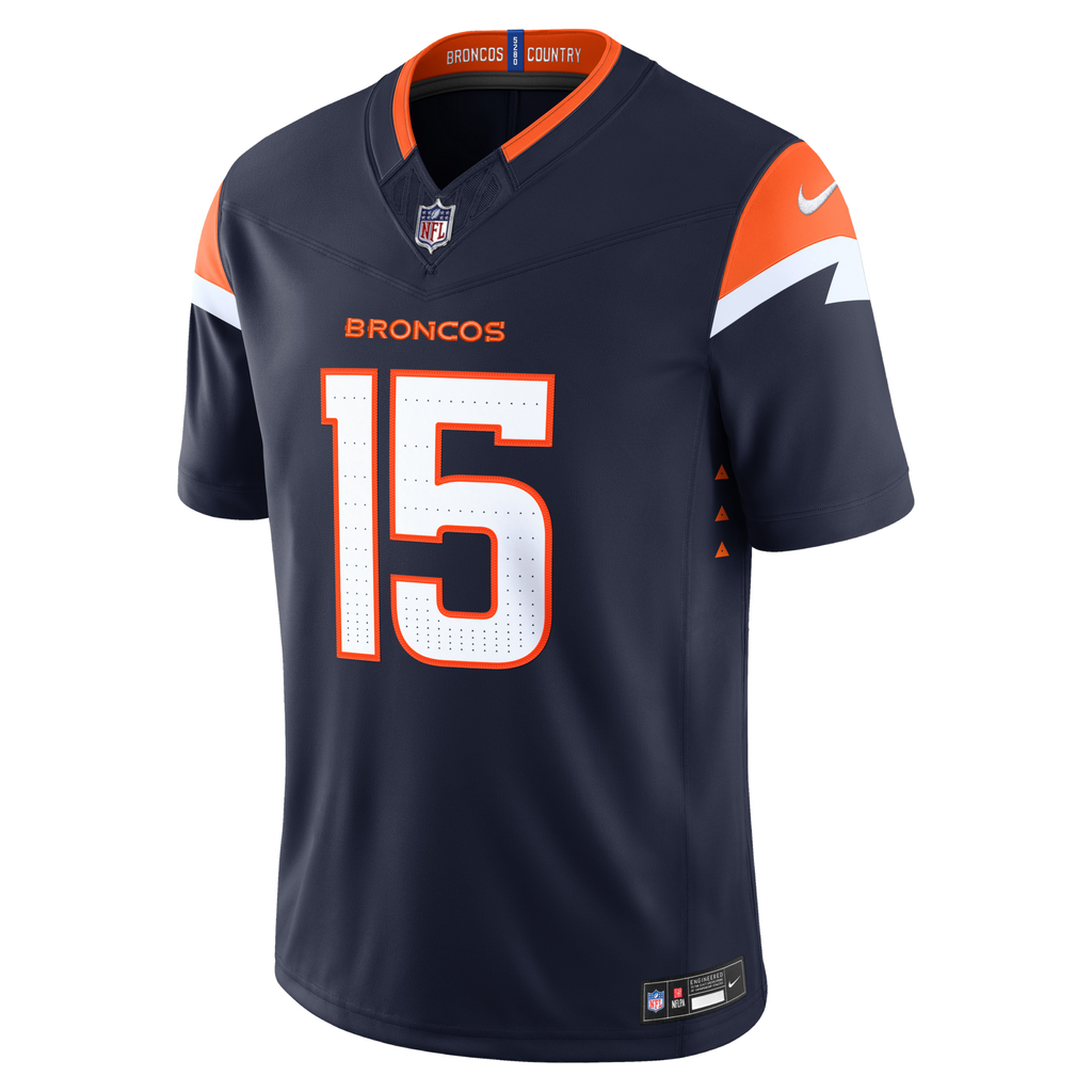 Denver Broncos Nik Bonitto Navy Alternate Vapor F.U.S.E. Stitched Limited Jersey product image 3, provided for visual