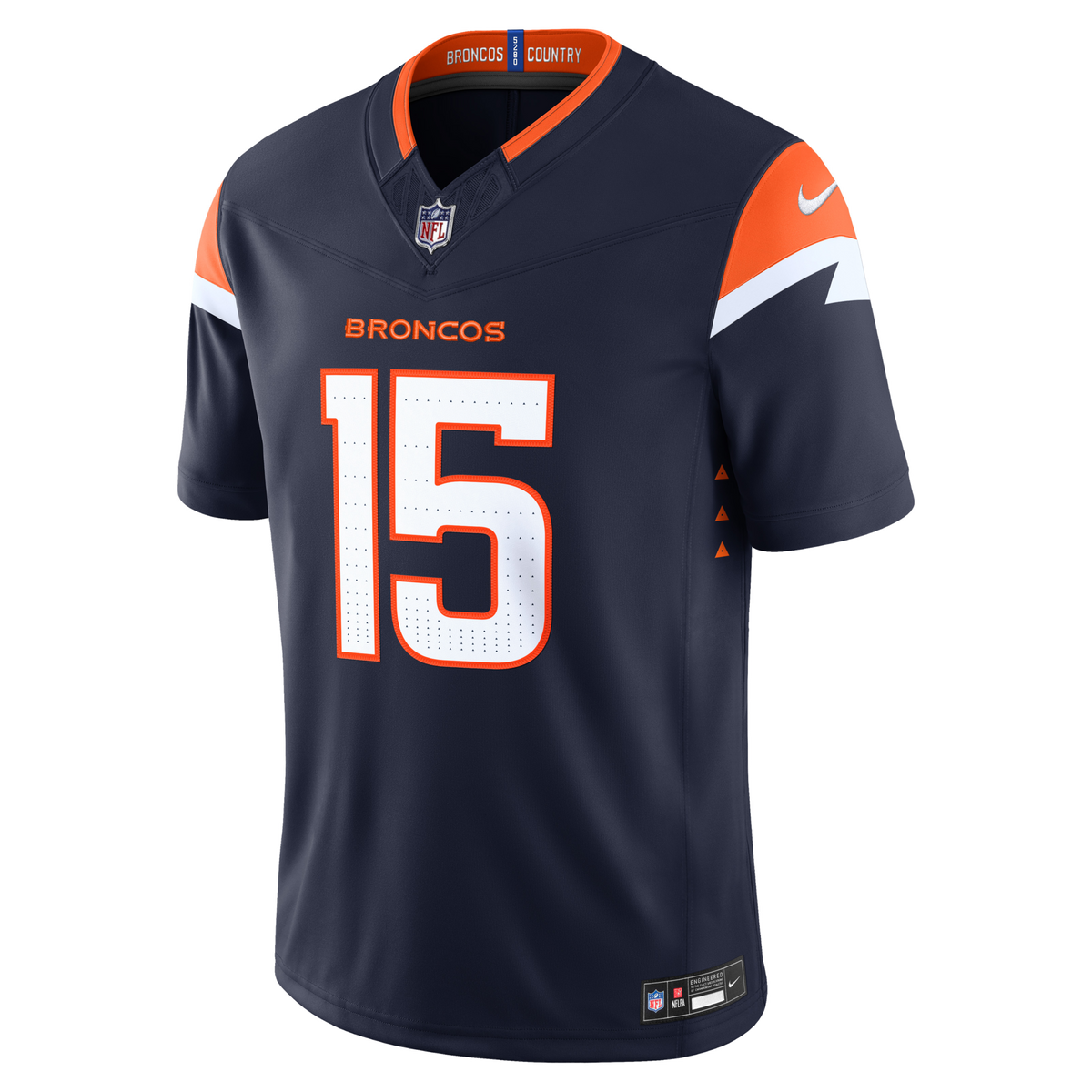 Denver Broncos Nik Bonitto Navy Alternate Vapor F.U.S.E. Stitched Limited Jersey product image 3, provided for visual