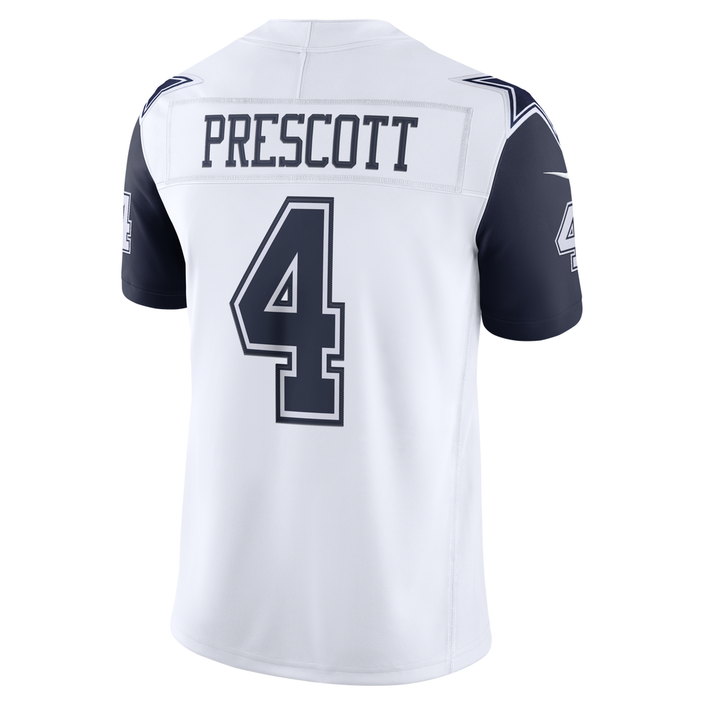 Dallas Cowboys Dak Prescott White Alternate Vapor F.U.S.E. Stitched Limited Jersey product image 4, provided for visual